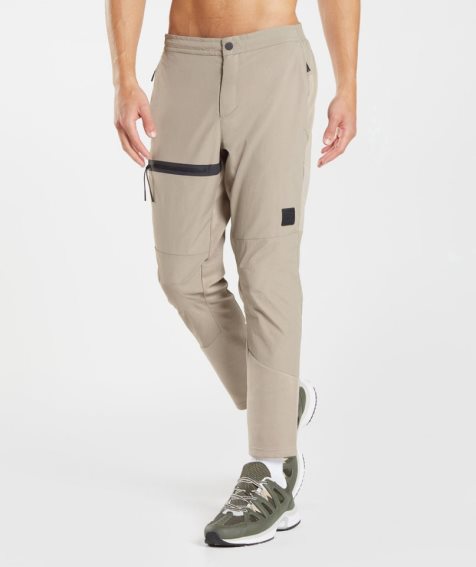 Men's Gymshark Retake Woven Jogger Khaki | NZ 3NVTSJ